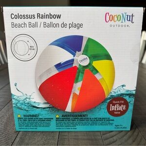 CocoNut Outdoor Colossus Rainbow Beach Ball (NEW)